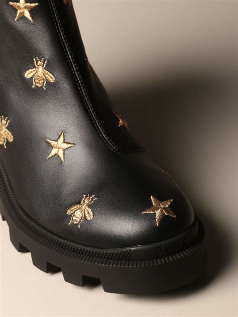 gucci star and bee boots